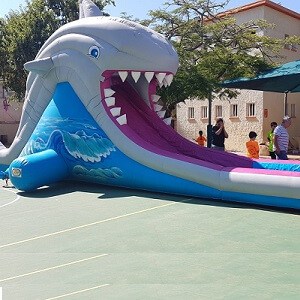 מגלשת מים כריש משולבת