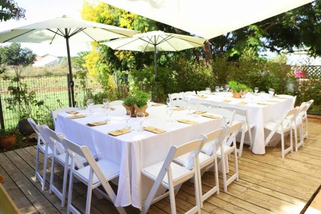 השכרת שולחנות וכיסאות