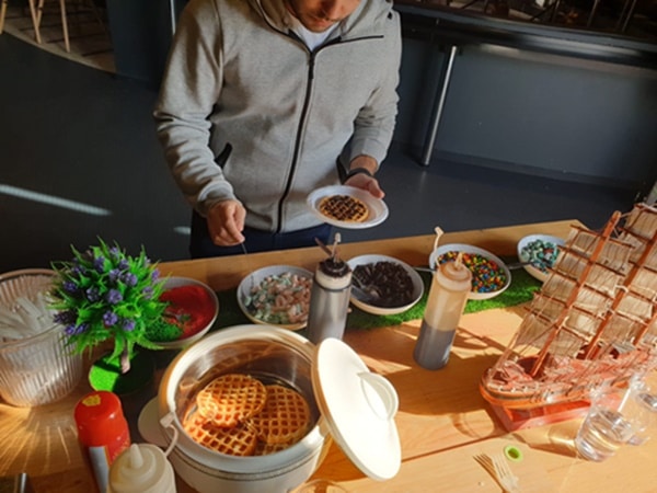 דוכן וופל בלגי