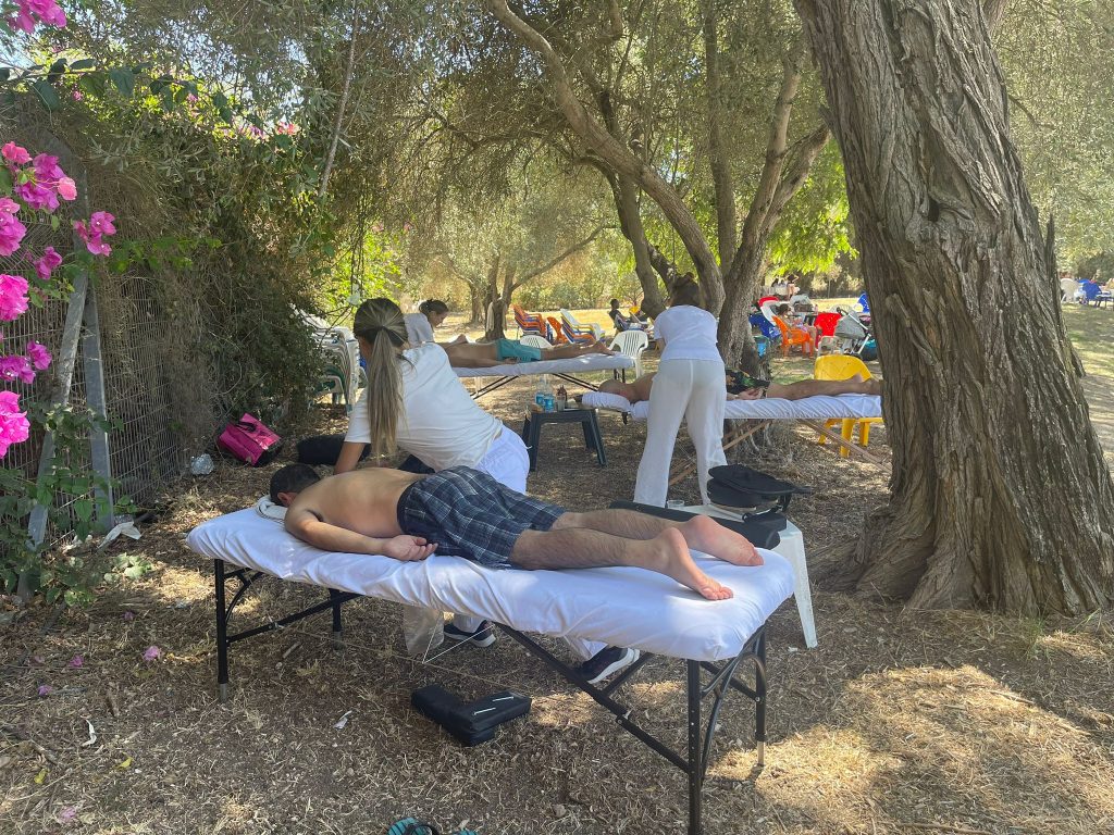 עמדות מסאז לאירועים