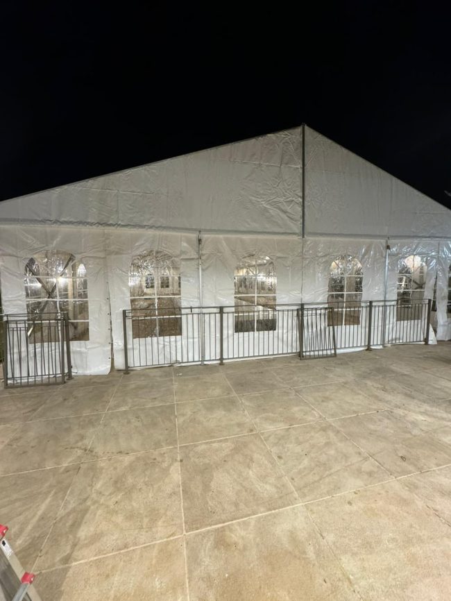 אוהל אלומיניום 10X21