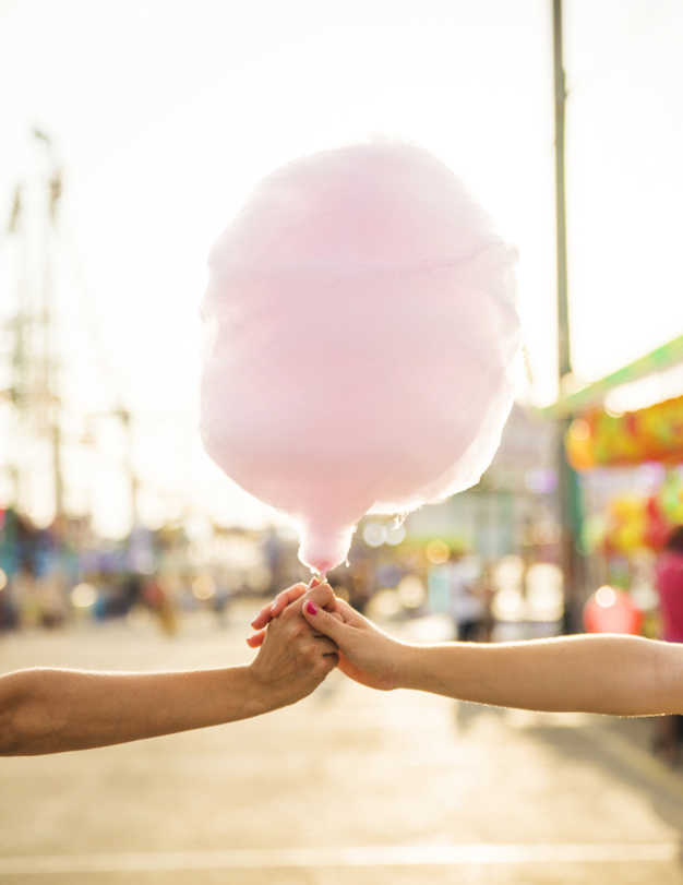 דוכן צמר גפן מתוק